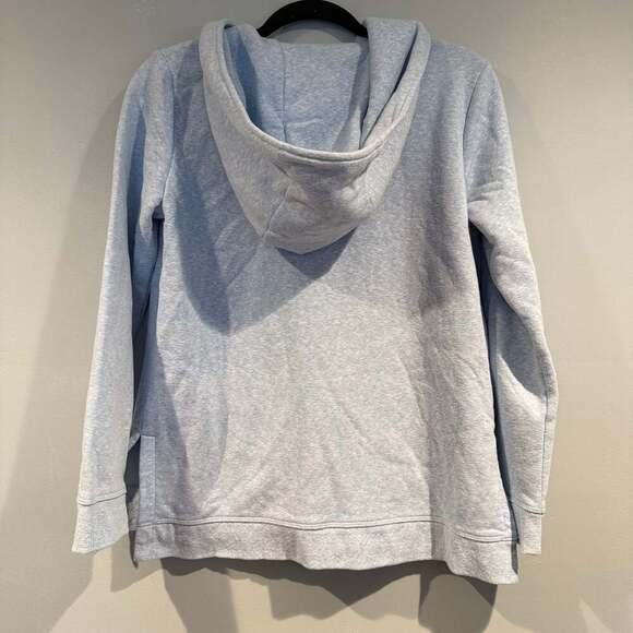 T by Talbots Hoodie Womens Blue Hooded Full Zip - Picture 3 of 3